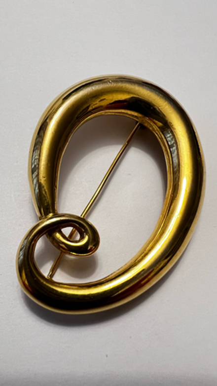 Винтажная брошь-кольцо