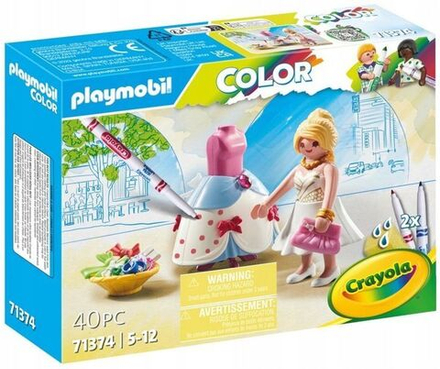 Конструктор Playmobil Color - Цветное Модное платье - Плеймобиль 71374