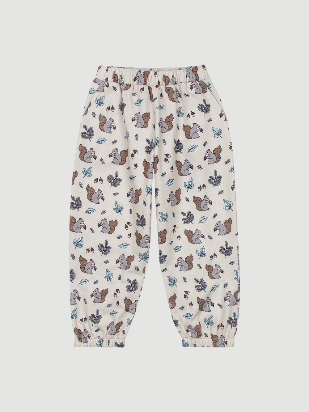 Утеплённые брюки на резинке Mjölk Белочки