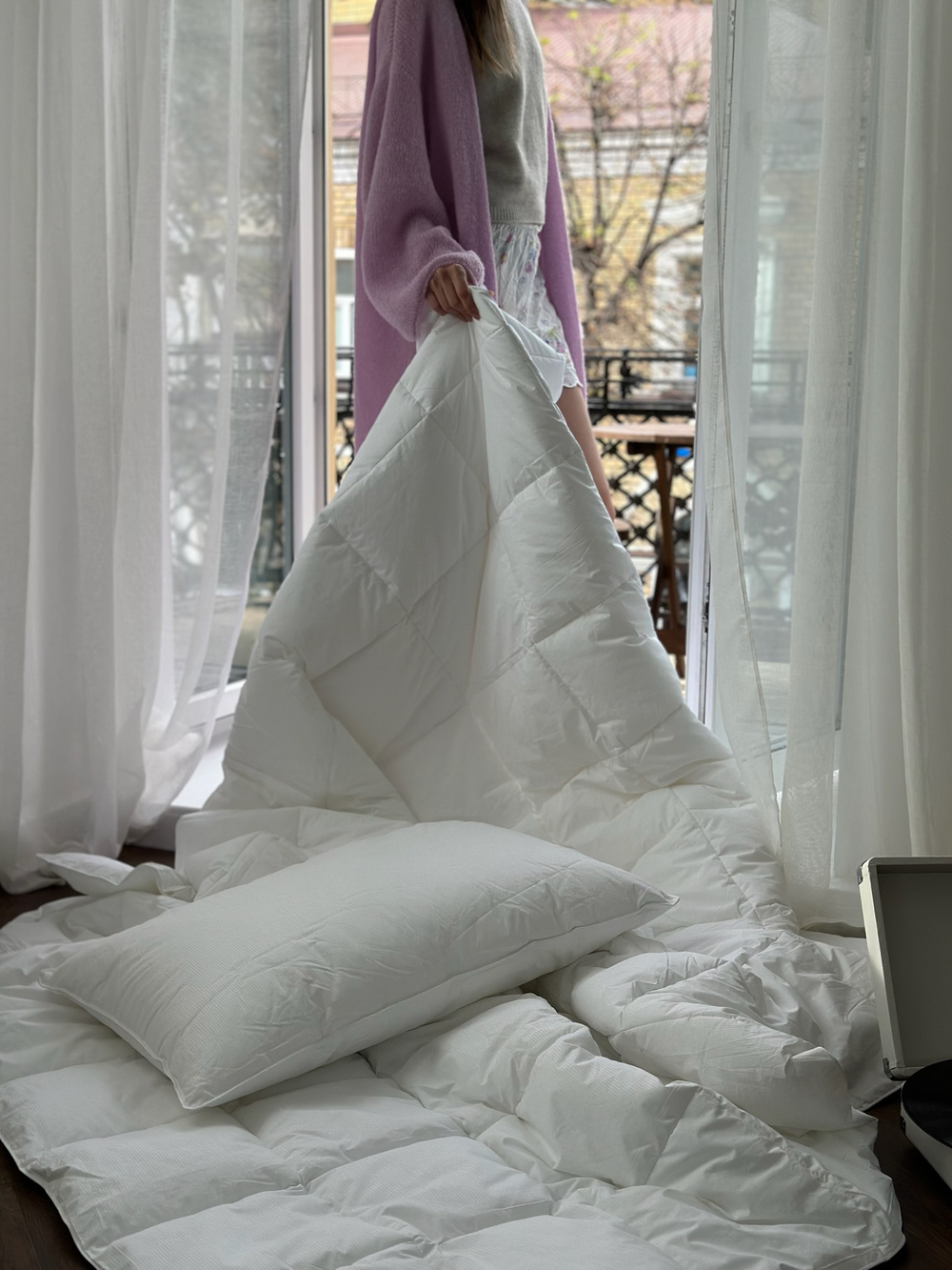 Теплое одеяло с кашемиром 200х230