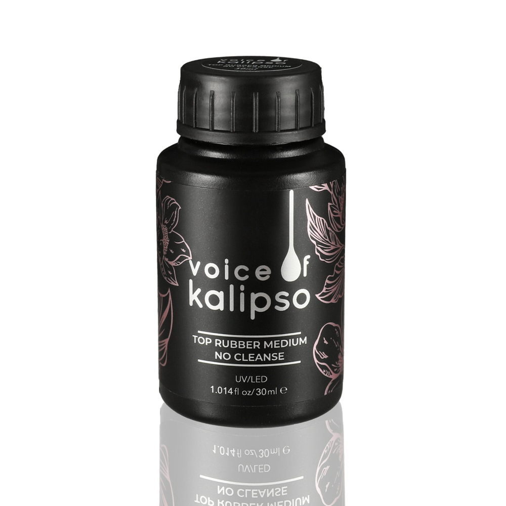 Top Rubber Medium No Cleance-Каучук.верх.покр. для гель_лака без липкого слоя, 30 мл,Kalipso