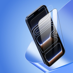 Защитное стекло для смартфона iPhone 17 Pro Max, серия Roga Series от Dux Ducis (комплект с ванночкой для автоматического выравнивания и установки)