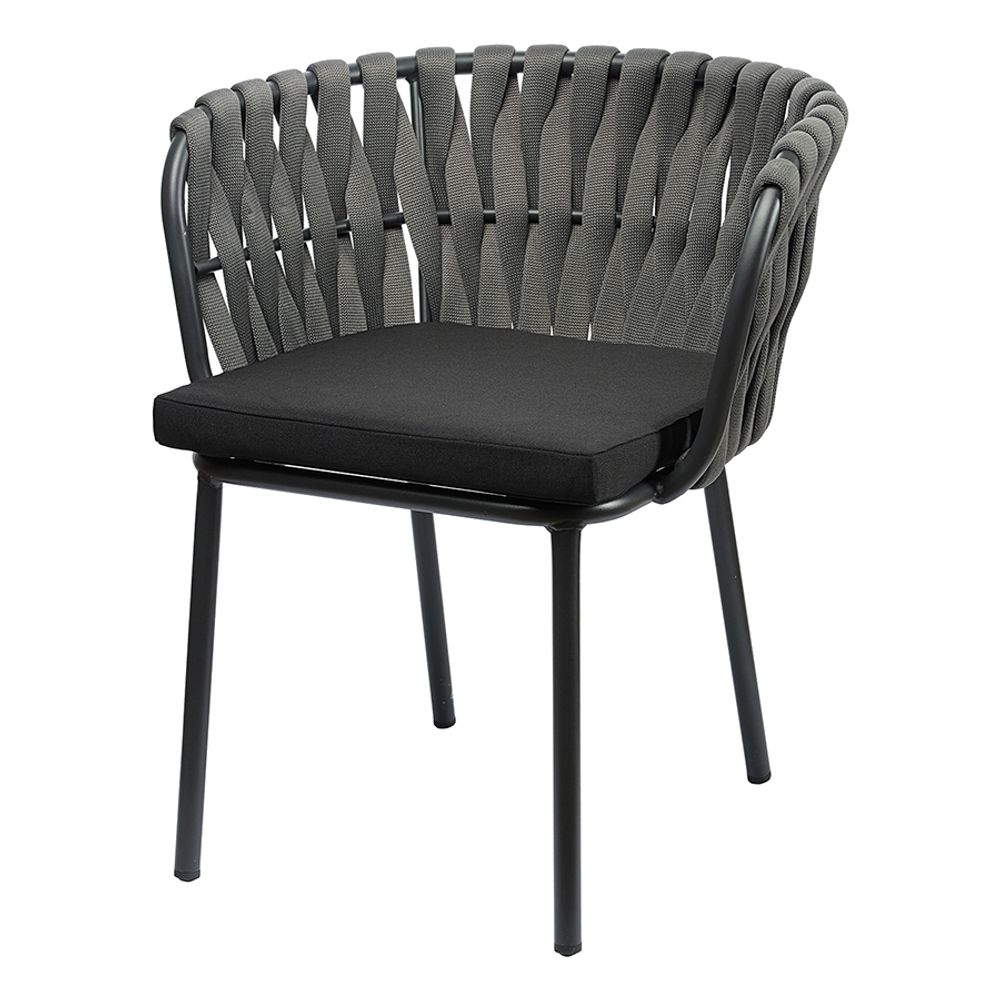 Стул Braid, серый/черный