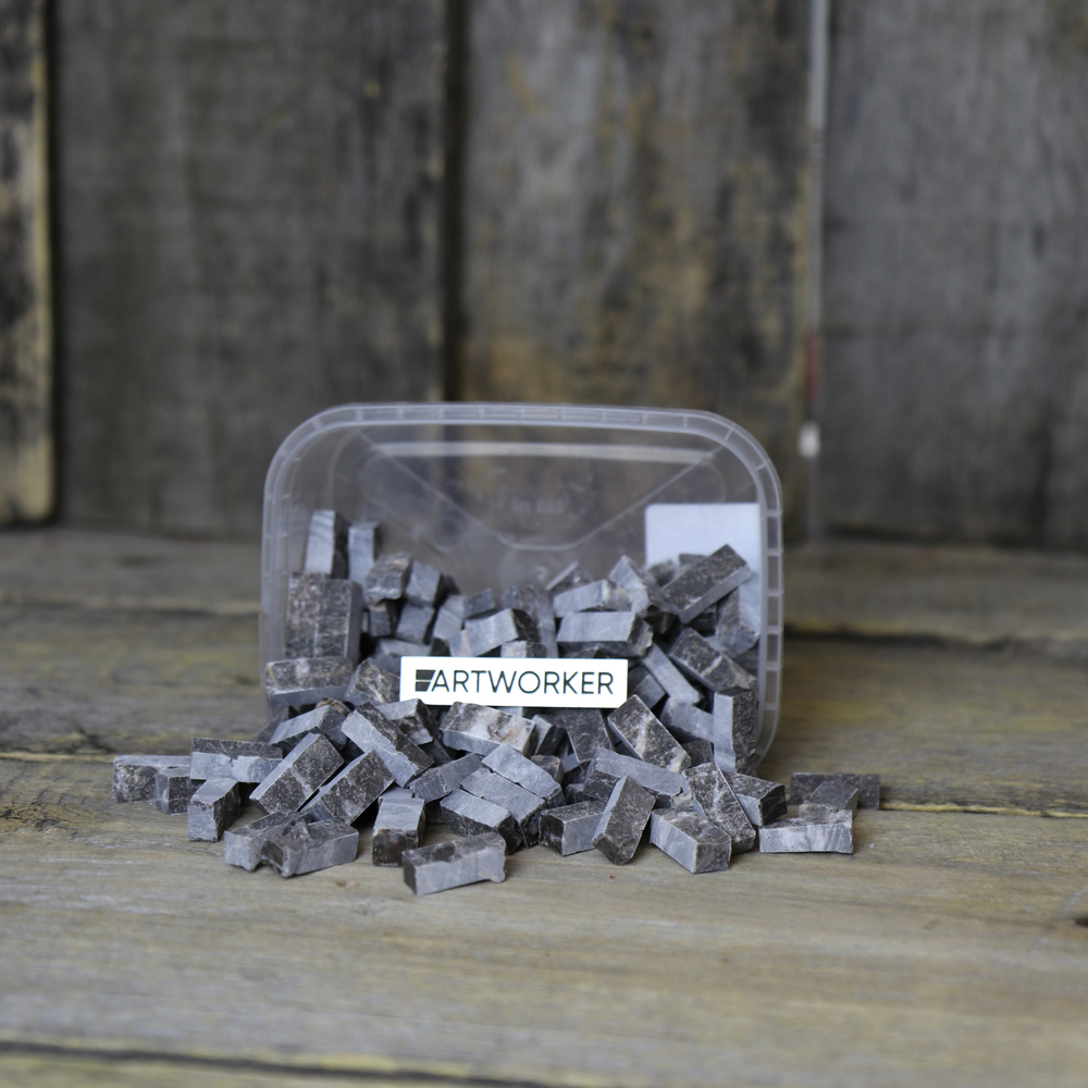 Натуральный камень колотый на модуль для мозаики