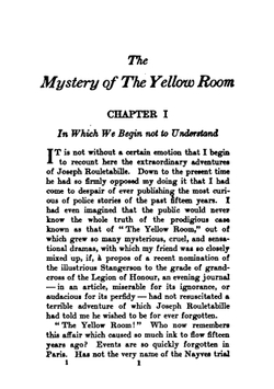 The Mystery of the Yellow Room | Gaston Leroux