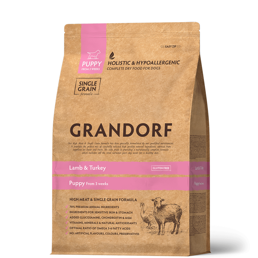 Grandorf Dog Puppy корм сухой для щенков ягнёнок с индейкой