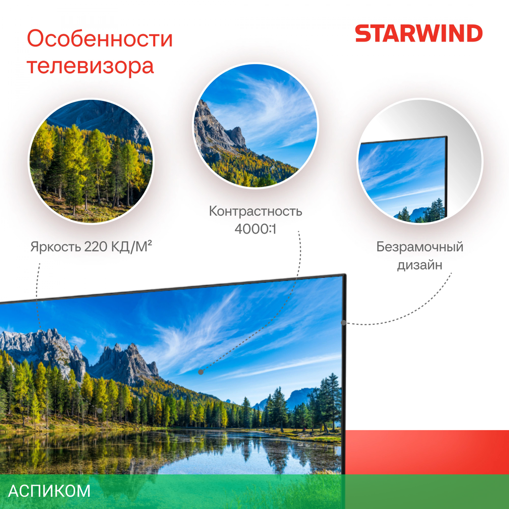 Телевизор LED Starwind 43" SW-LED43SG300