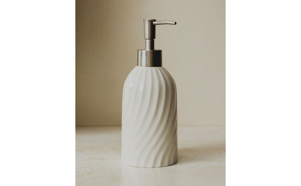Zara Home дозатор для жидкого мыла, керамика, белый