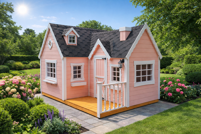 Детский деревянный домик Камелия