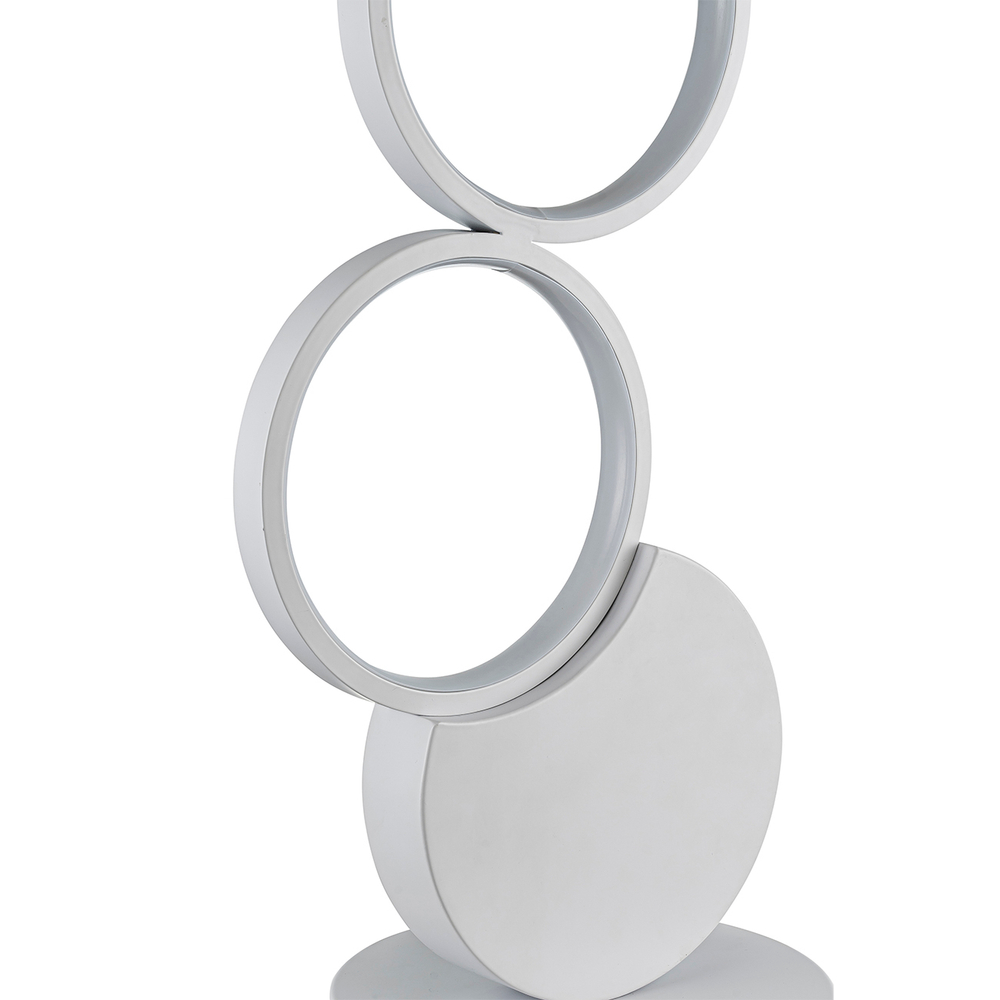 Настольный светодиодный светильник 16Вт, 1280лм, 4500K, Ra>80, металл/силикон, белый