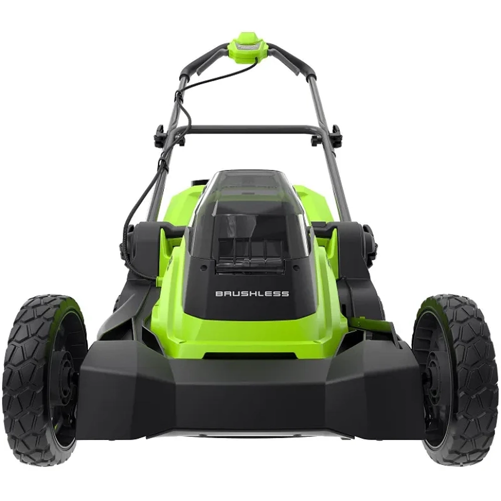Газонокосилка аккумуляторная Greenworks GD24X2LM411 24В (2 x 4 Ач, ЗУ) нож 41 см, 2520907UD