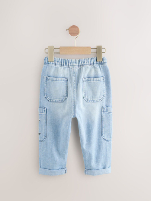 Джинсы карго для мальчика Next AJ5-733, Светло-голубой