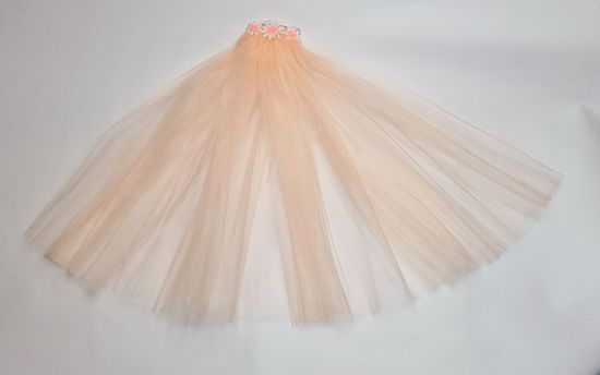 Мини фата коралловая SvetikFantasy "Для девичника" №5613.135