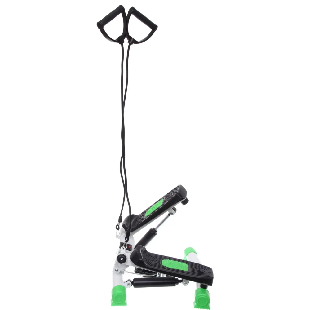 Мини-степпер поворотный с эспандерами MSR-1100, зеленый
