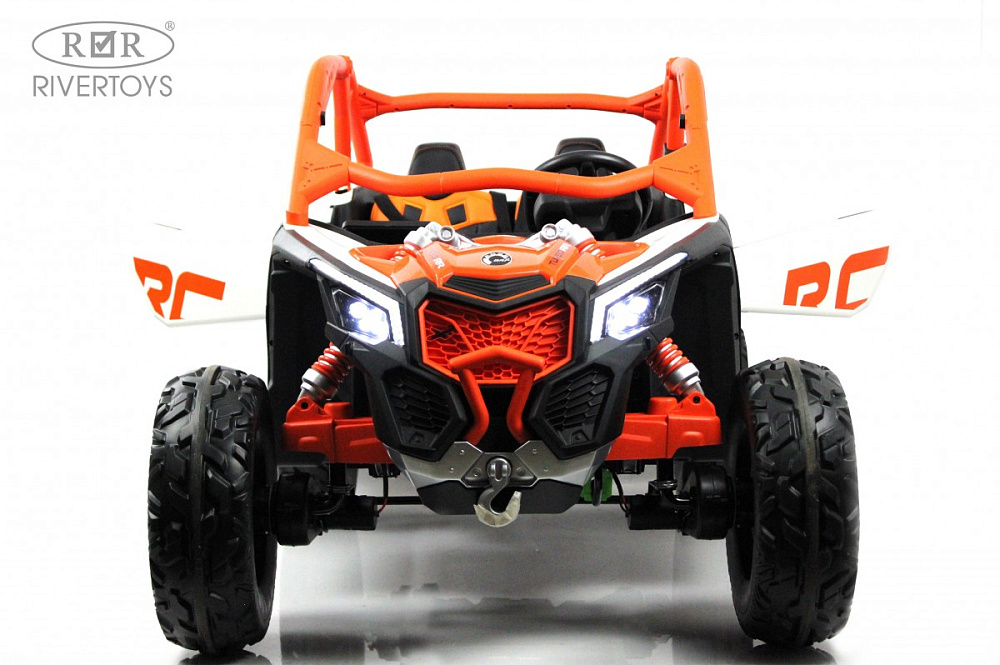 Детский электромобиль RiverToys BRP Can-Am Maverick Y111YY оранжевый