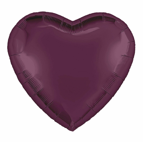 Ag (36''/91 см) Сердце, Темная вишня, 1 шт. в уп.