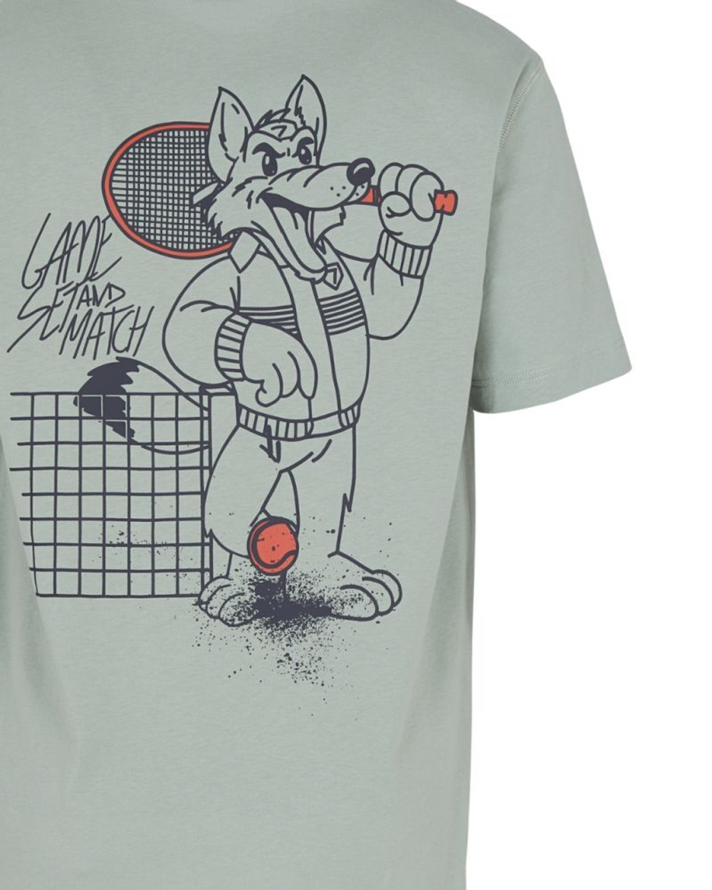 Мужская теннисная футболка EA7 Man Jersey - зеленый