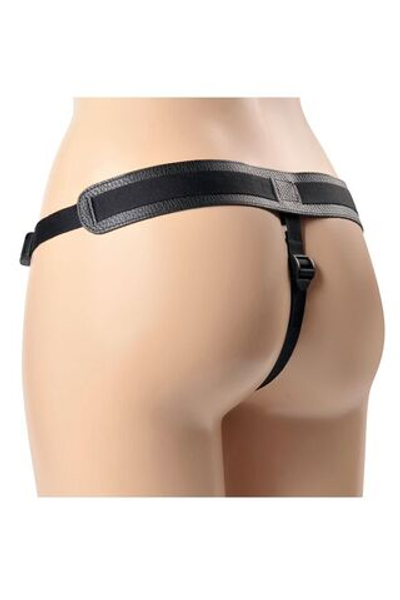 Чёрные трусики с плугом HARNESS Trapper - размер M-XL (Размер: M-XL) (Цвет: черный)