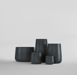 Кашпо, коллекция Concrete (Midnight), форма CONE