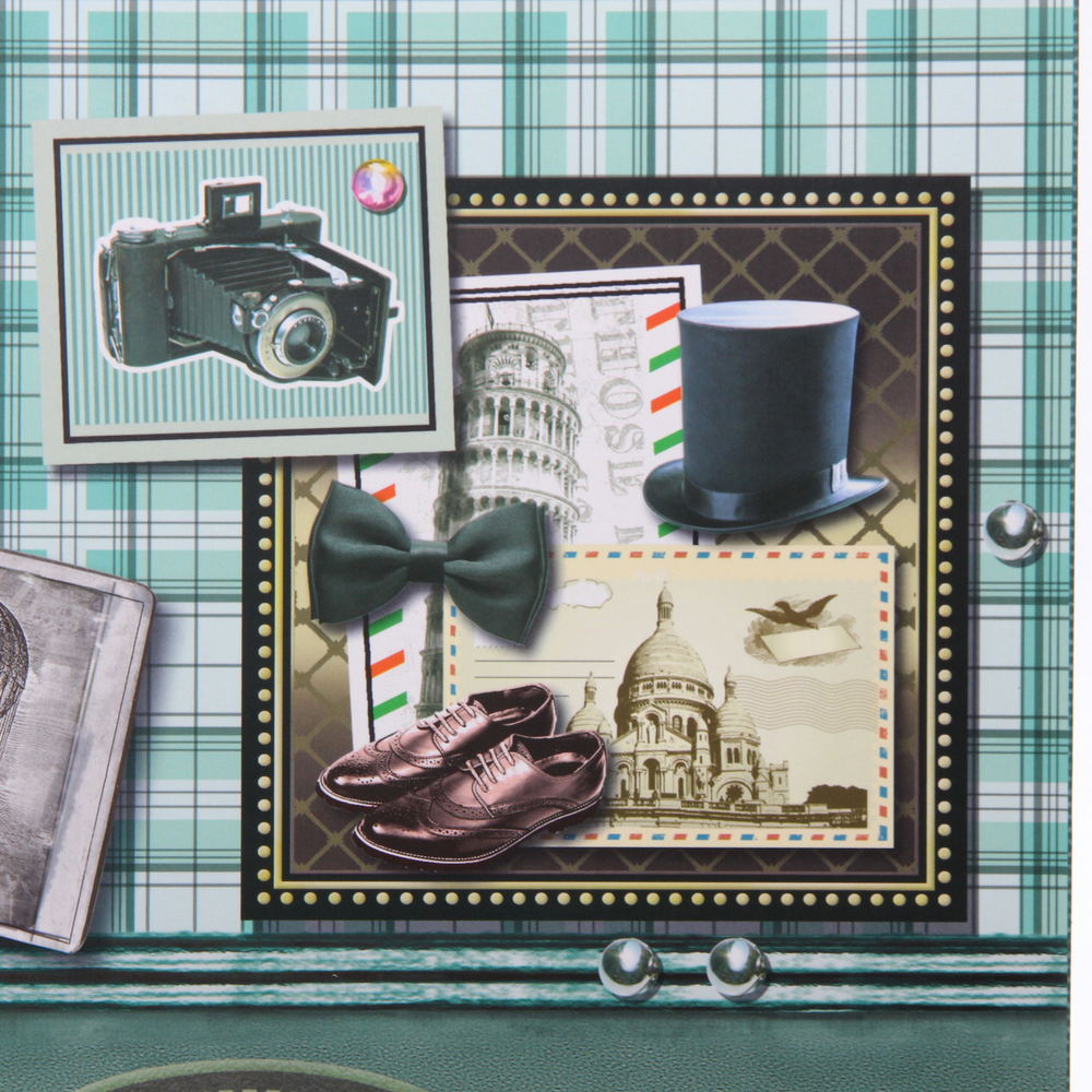 Пакет подарочный «Винтаж» 31*42*12 см, микс