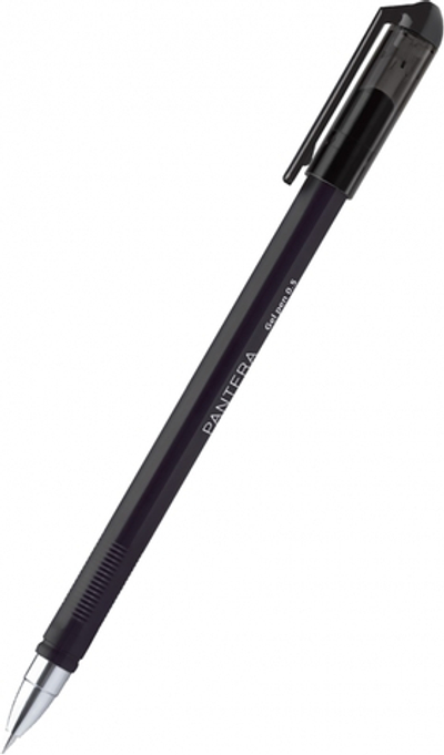 Ручка гелевая Hatber PANTERA, 0.5 мм, чёрные, быстросох. чернила (Fast Dry), 1 шт