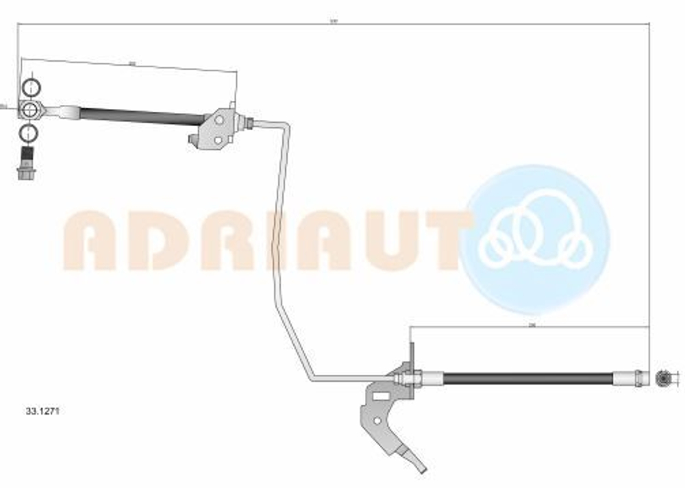 A.B.S. - 331271-ADR - Brake Hose - Na nasem stanju artikl proizvodaca ADRIAUTO.