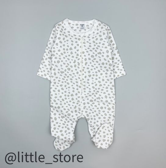 Слип "Любимые зверята" из футера с начесом, Камешки на сахаре