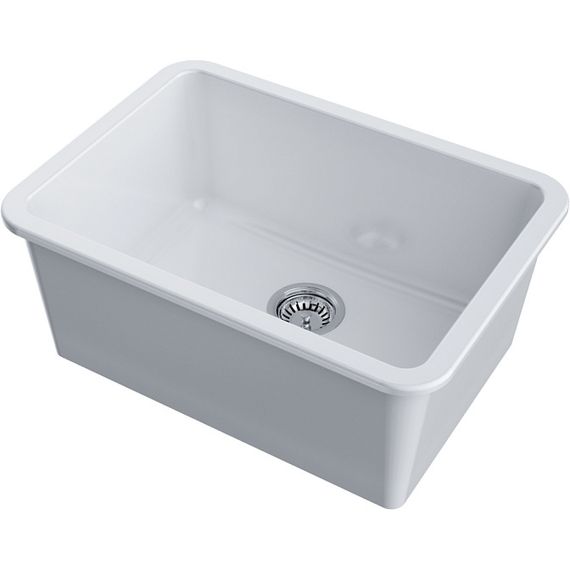 Мойка Omoikiri Torishima 67-U/I-WH Glossy Natceramic/белый