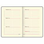 Еженедельник недатированный А5, 145х215 мм, BRAUBERG "Iguana", под кожу, 64 л., синий, 114476