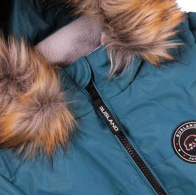 Комбинезон зимний д/мальчика, р.116 (Rusland) морск.волна А 31-22