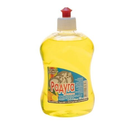 Средство для мытья посуды Радуга 500 мл , ассорти, /пуш-пул/