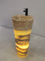 Раковина напольная из оникса Yellow ON-61357 (45*45*90)