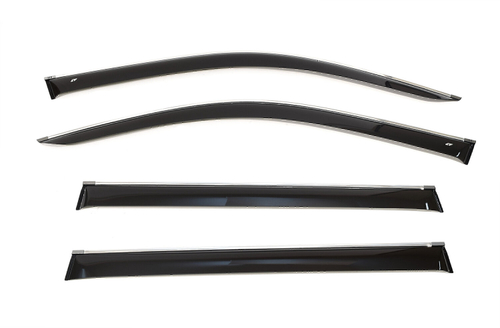 Дефлекторы боковых окон Cobra Tuning на Haval H9 5 дв. 2015 хромированный молдинг арт.H60415CR