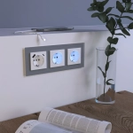 Рамка на 3 поста Favorit (серый,стекло) W0031115