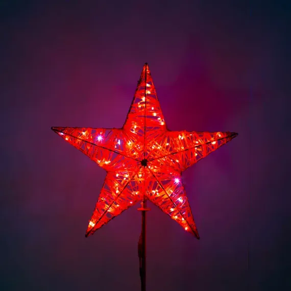 Макушка Кремлевская из стекло-нити 150 см. для елей высотой от 10 до 20 м., красная, Green Trees (krem-sn-150red)