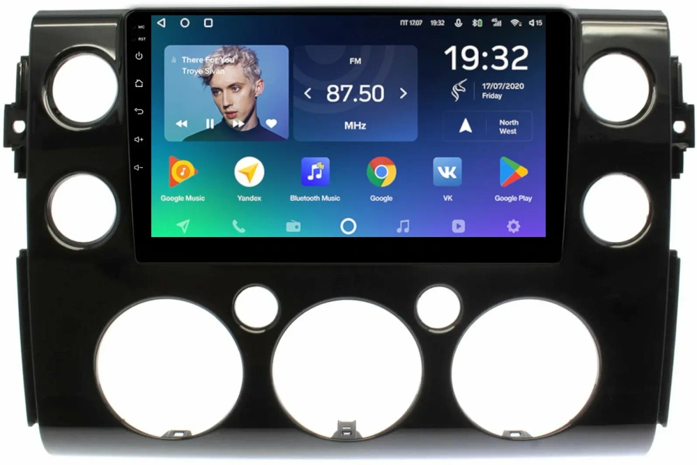 Магнитола для Toyota FJ Cruiser 2005-2022 (рамка черная) - Teyes SPRO+ монитор 9" IPS на Android 10, ТОП процессор, 4Гб+32Гб, 4G SIM-слот