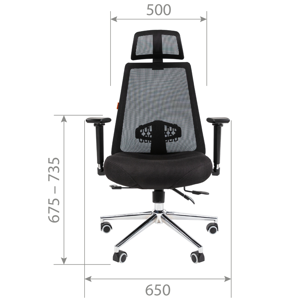 Офисное кресло CHAIRMAN 535 LUX, ткань/сетка