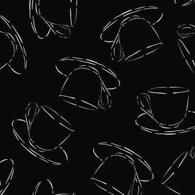 Чашки на черном