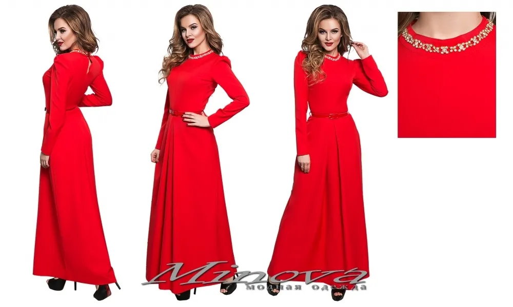 Платье 8549-красный Minova