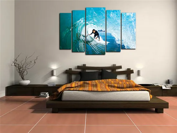 Модульная картина " Cерфинг "