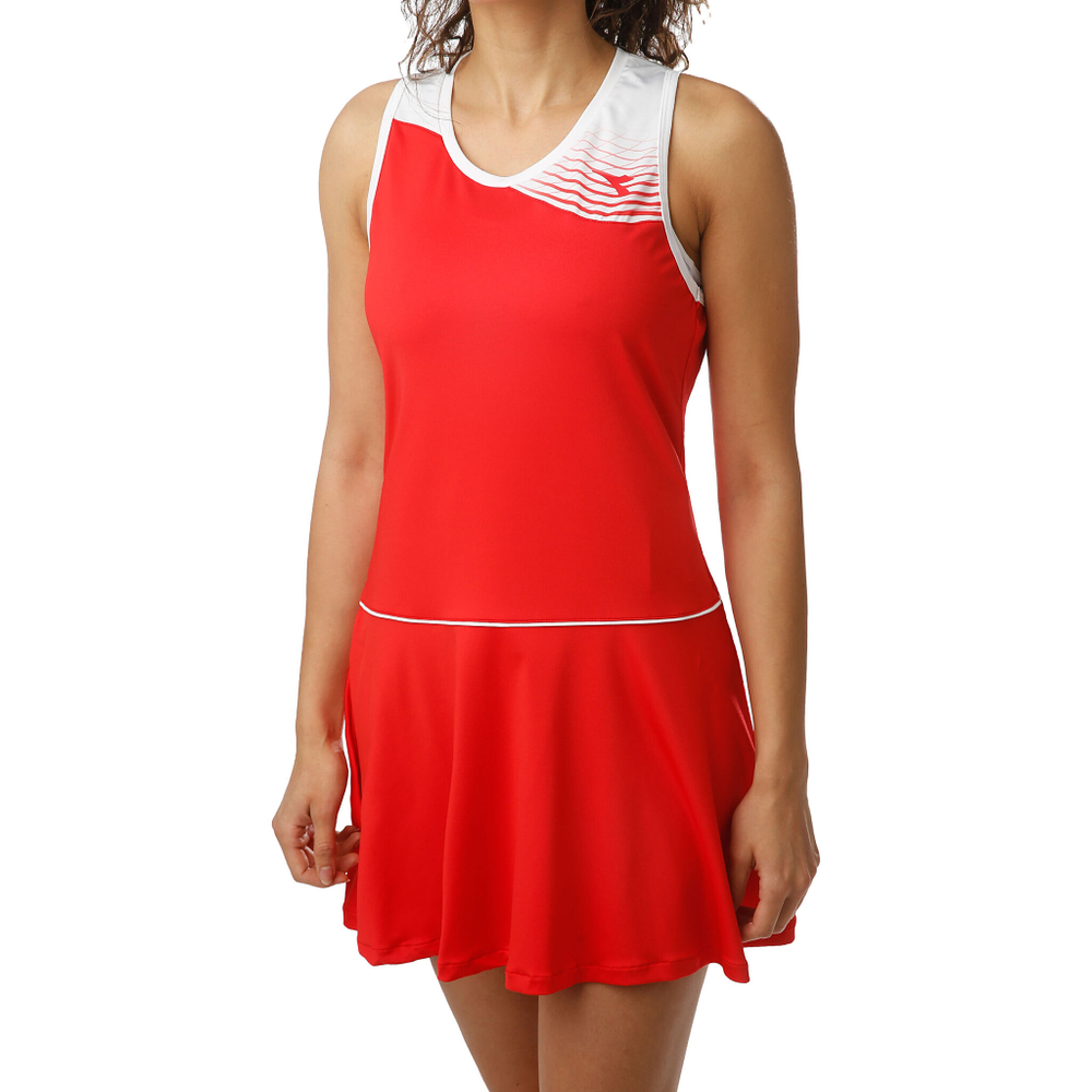 Женская теннисное платье Diadora Court Dress Women - Red, White
