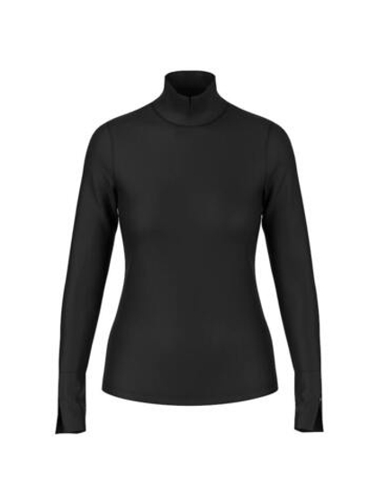 Marc Cain Водолазка из хлопка с декоративными разрезами