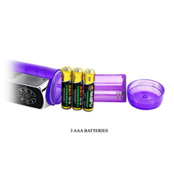 Фиолетовый вибратор-ротатор Passionate Baron - 22 см.
