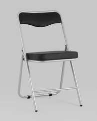 складной Джонни экокожа черный каркас металлик