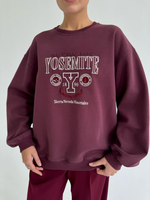 Худи Yosemite винный ( c дефектом)