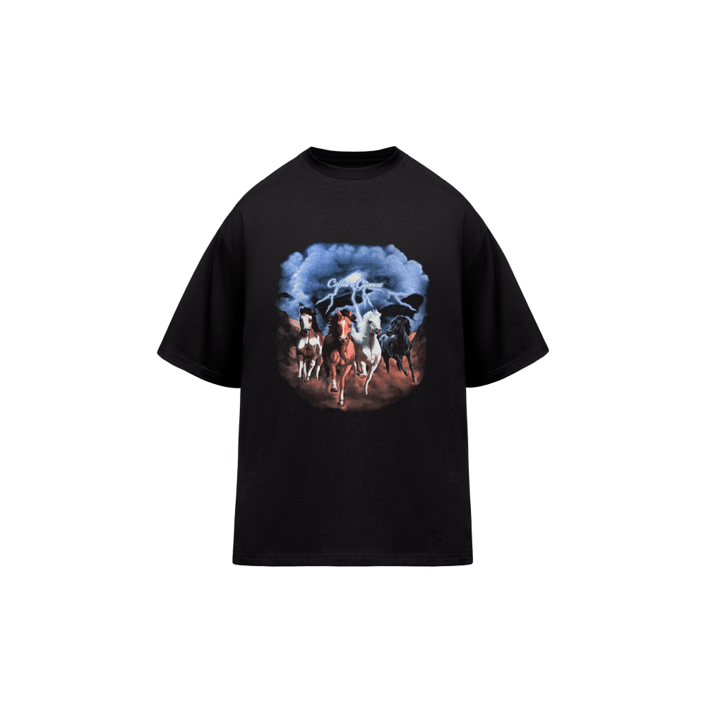 Футболка Called a Garment Horses Peach Effect