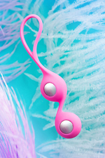 Розовые вагинальные шарики 1,9см ToyFa L'eroina Futa 564007