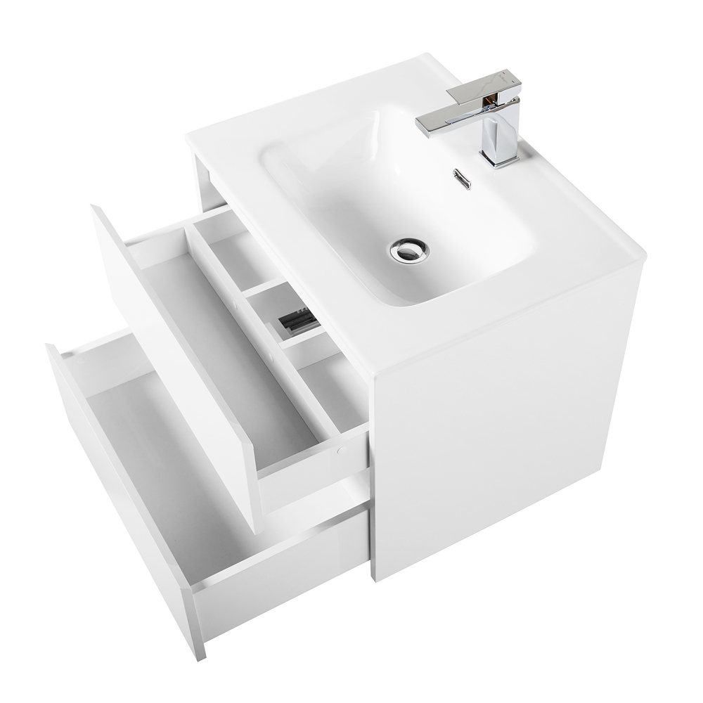 Тумба подвесная с раковиной BelBagno KRAFT-700-2C-SO-BO