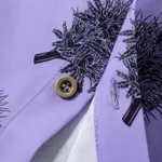 Рубашка YMKASHIX California Flower Фиолетовая