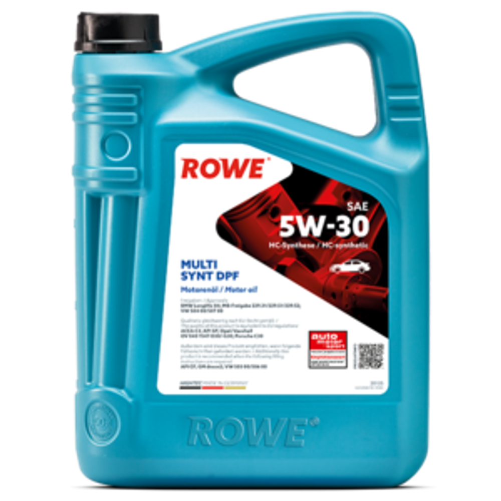 Моторное масло Rowe Hightec Multi Synt DPF 5W-30, SP/CF, C3, синтетическое, 5 л